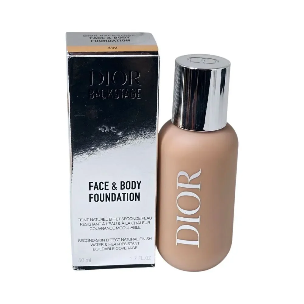 CHRISTIAN DIOR FACE & BODY FOUNDATION - Shade 4W - 1.7 OZ